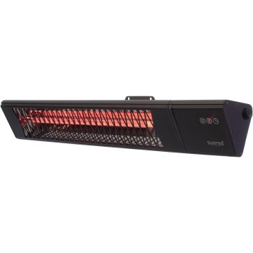 Infrasarkanais sildītājs SUNRED PRO25W-SMART, sienas, 2500 W, Melna, 180 × 174 × 844 mm