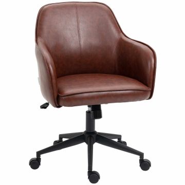 Biroja krēsls 58,5x62x91cm, brūnas/melnas krāsas