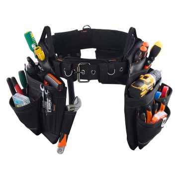 Пояс для инструментов VEVOR DWSS2502, 18 карманов, 142 × 36 × 11,5 см