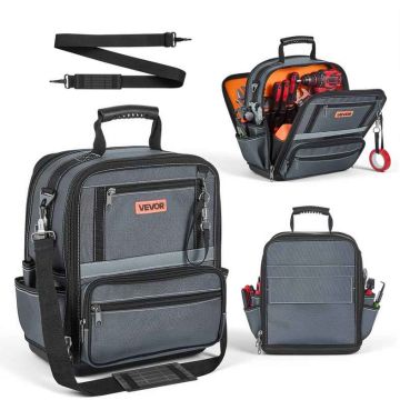 Сумка для инструментов VEVOR GH202503, 34 кармана, 21 × 39 × 33 см