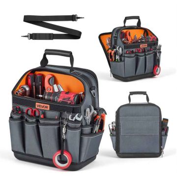 Сумка для инструментов VEVOR GH202507, 39 карманов, 33 × 21 × 39 см