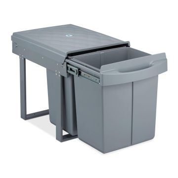 Izvelkama atkritumu tvertne Relaxdays 10031545.0, 2 × 20 l, 34 × 41,3 × 51,8 cm