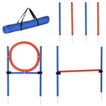 Suņu treniņu komplekts PawHut, zils/sarkans