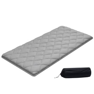 Japāņu tatami futona matracis VEVOR KZ-001, Salokāms, Pelēks, 203,2 × 99,1 × 6,35 cm