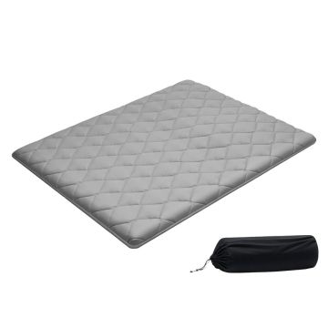 Japāņu tatami futona matracis VEVOR KZ-010, Karalienes izmēra salokāms, Pelēks, 203,2 × 152,4 × 8,9 cm