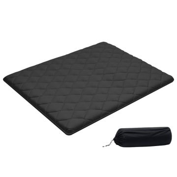 Japāņu tatami futona matracis VEVOR KZ-011, Karalienes izmēra salokāms, Melns, 203,2 × 152,4 × 8,9 cm