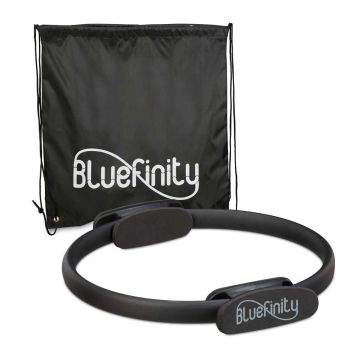 Jogas un Pilates pretestības gredzens Bluefinity, 1 gab, Melns