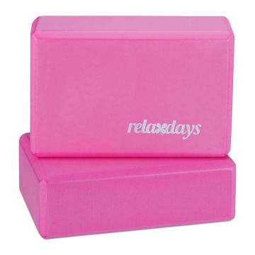 Jogas bloki Relaxdays, 2 gab, 23 × 8 × 15 cm