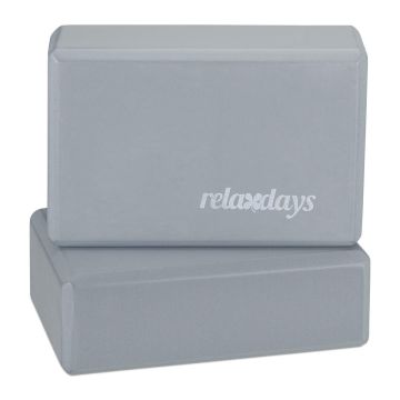 Jogas bloki Relaxdays, 2 gab, 8 × 23 × 15 cm