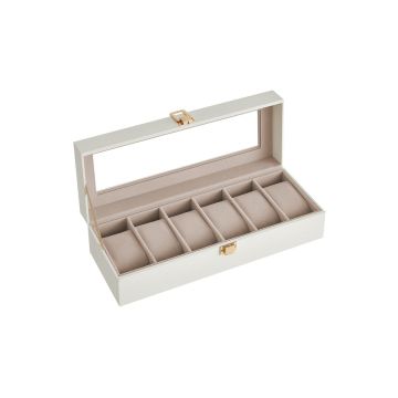 Коробка для часов 11,2x30x8 см., цвет белый/кремовый