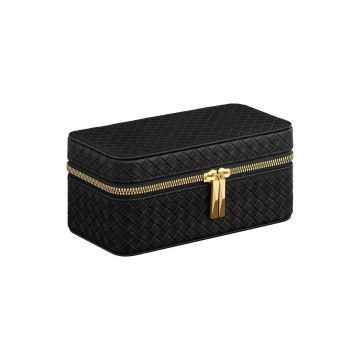 Коробка для часов 10x20x9см., цвет черный/золотой