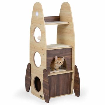 Cat scratching post, 4 tiers, 42.5 × 40 × 120 cm