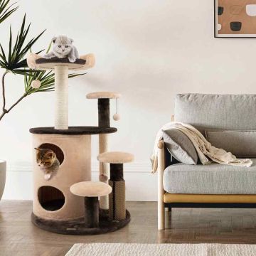 Cat scratching post, 6-tier, 60 × 60 × 102 cm