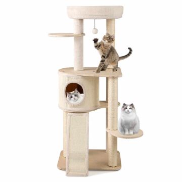 Cat scratching post, 6-layer, 58 × 48 × 143 cm