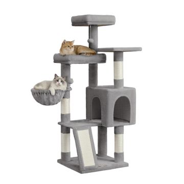 Cat scratching post FEANDREA PCT012GD01, 4 scratching posts, 3 platforms, 48 ​​× 48 × 136 cm