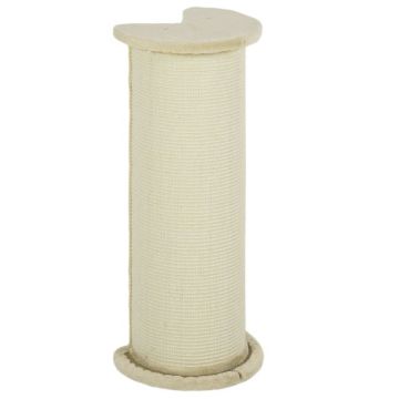 Когтеточка для кошек PawHut 35x35x85см, кремового цвета