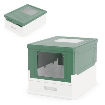 Cat litter box, closed, foldable, 50 × 37.5 × 36.5 cm