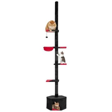 Cat scratching post, 5-tier, 55 × 29 × 245–300 cm