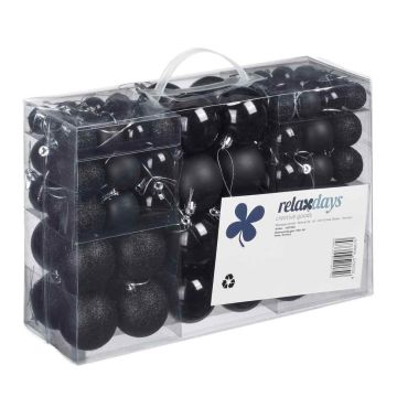 Ziemassvētku eglītes rotājumi Relaxdays, 100 gab, Ø 3–6 × 4–7 cm