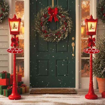 Christmas street light, 3 modes, red