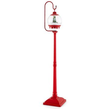 Christmas street lamp, Snow globe lamp, 32 × 173 × 32 cm