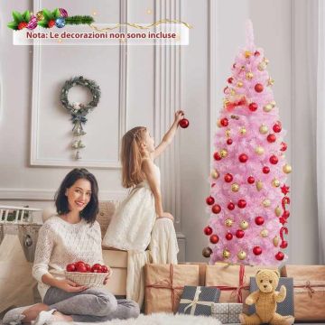 Christmas tree, 250 LED lights, 180 × 55 × 40 cm