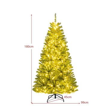 Ziemassvētku eglīte, 700 LED lampiņas, Zaļa, 99 × 180 cm