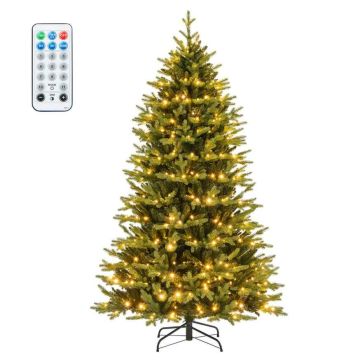 Christmas tree with LED lighting, 11 modes, 4 brightness levels, green