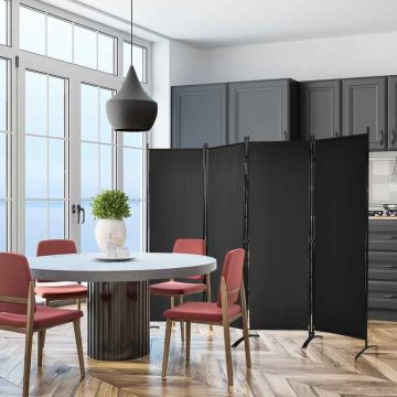 Room divider, foldable, 220 × 51 × 173 cm