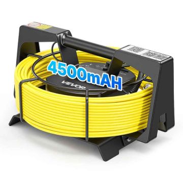 Канализационная камера VEVOR WP9650, кабель 20 м, 34,5 × 21 × 30,5 см