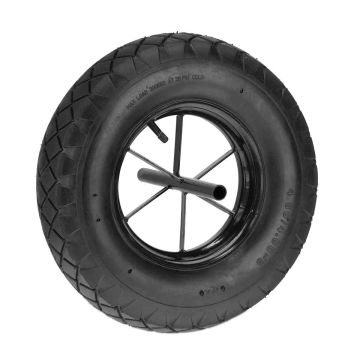 Ķerras ritenis Relaxdays 10042399.0, ar fiksētu asi, Ø 38,5 × 9,5 cm