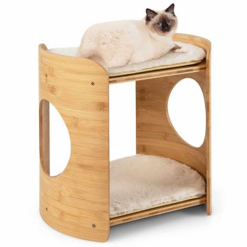 Cat bed, 2-tier, 40.6 × 33 × 40.6 cm