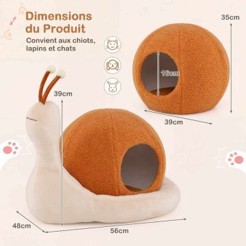 Cat bed, with removable cushion, 56 × 48 × 39 cm