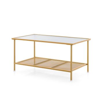Coffee table, two-tier, 90.2 × 50.8 × 47 cm