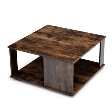 Coffee table, with storage compartment, 80 × 80 × 40 cm