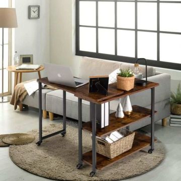 Coffee table, with casters, 80.01 × 30.48 × 67.31 cm