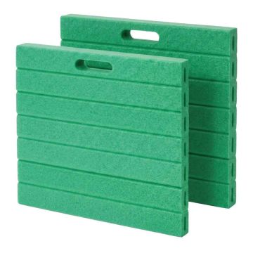 Ceļgalu balsti Relaxdays 10053848_53, 2 gab, zaļi, 3 × 35 × 30 cm