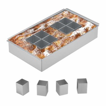 Cepšanas forma Relaxdays, 12 bloki, A–Z un 0–9, Sudraba, 31,5 × 5,5 × 18 cm