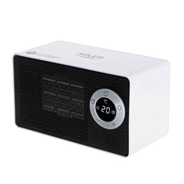 Keramiskais ventilatora sildītājs Adler AD 7746, 2 sildīšanas līmeņi, 275 × 145 × 165 mm