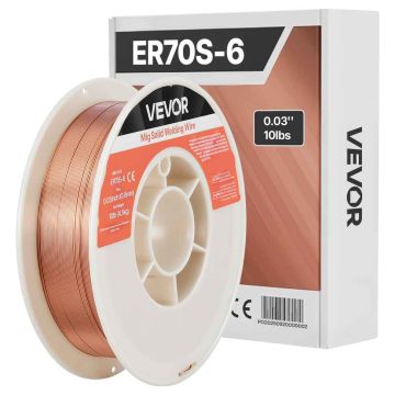 Kieta MIG suvirinimo viela ER70S-6, 0,8 mm, 4,5 kg, mažai taškanti suvirinimo viela su dideliu deoksidatorių kiekiu