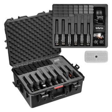 Cietais pistoles futrālis VEVOR, 8 pistolēm, 556 × 455 × 225 mm