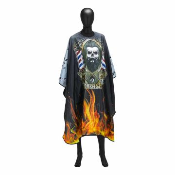 Парикмахерская накидка ACTIVESHOP J-455, универсальный размер, Чёрная
