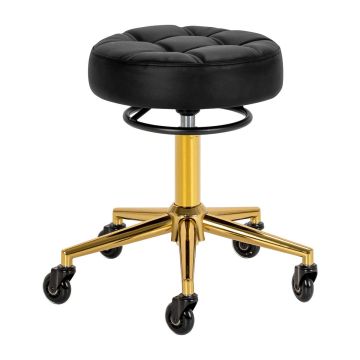 Парикмахерское кресло Gabbiano D054G, Чёрное/золотое