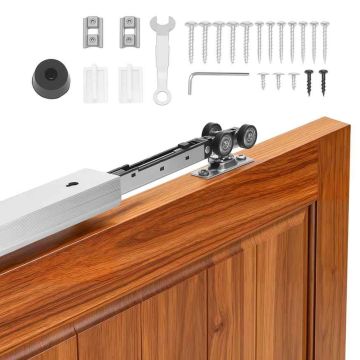 Kabatas durvju sliedes komplekts VEVOR XC39SF-4FT, viena sliede, 113,5 × 4,49 × 3,1 cm
