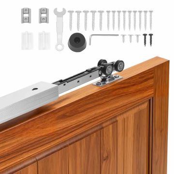 Kabatas durvju sliežu komplekts VEVOR XC39SF-5FT, vienviru durvīm, 1441 × 44,9 × 31 mm