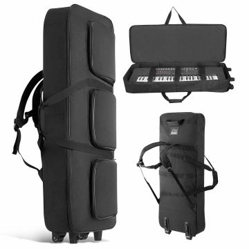 Keyboard futrālis VEVOR ZL-SND-0684, 88 taustiņi, 3 kabatas, 104 × 43 × 13 cm