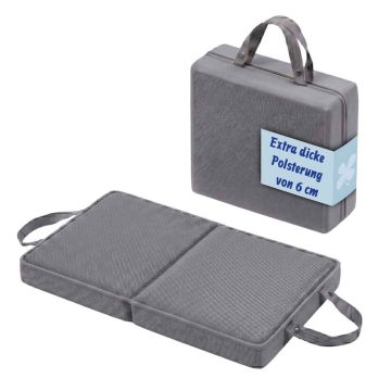 Ceļos nometama pamatne ar pārnēsāšanas rokturiem Relaxdays, salokāma, 6 × 61 × 34 cm
