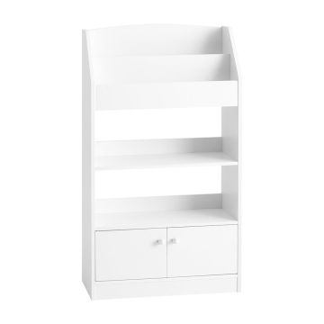 Bērnu plaukts 60x24x106cm., baltā krāsā
