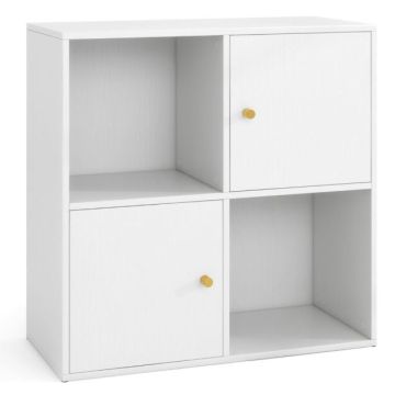 Bookshelf, 2 cabinets and 2 cubes, 60 × 60 × 29 cm