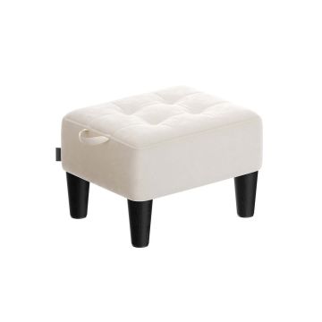 SONGMICS LOM501W01 Footstool, 32 × 26 × 40 cm